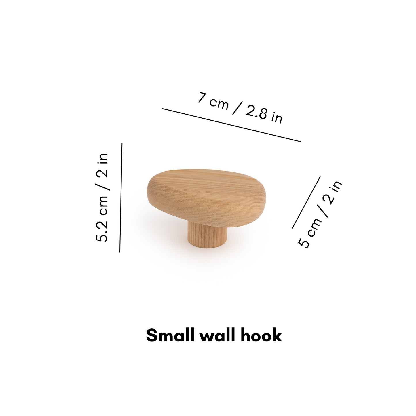 Väggkrok Trä DROP
